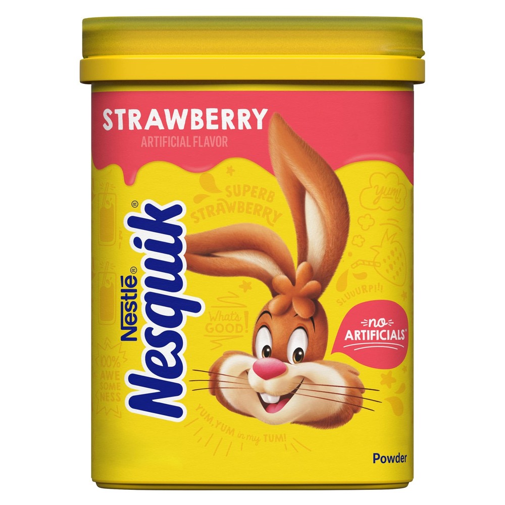 Strawberry Powder Drink Mix – 6 Canisters, 9.38oz Each