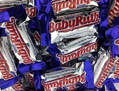 BABY RUTH, Fun Size INDIVIDUALLY WRAPPED Bars, Peanuts, Caramel BULK PRICE NOW