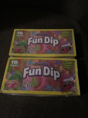 NEW SEALED Lot of 2 Lik-M-Aid Fun Dip Springtime Watermelon 16 Pouches Box Candy