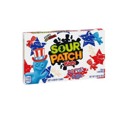 NEW! 12x Packs SOUR PATCH KIDS Red, White & Blue Soft & Chewy Candy – 3.08oz