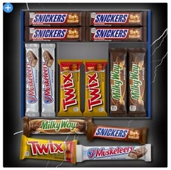 New Milky Way, Snickers, Twix & More Full Size Bulk Chocolate Candy Bars 30 ct