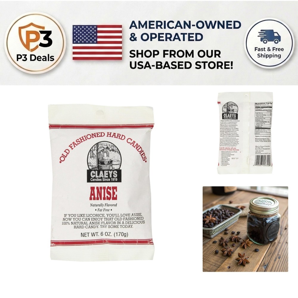 Claey’s 6oz Natural Anise Drops – Perfect for Gifting and Special Occasions