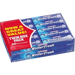 Winterfresh Chewing Gum Bulk Pack, 5 Sticks, 40 Count – Fresh Breath Supply