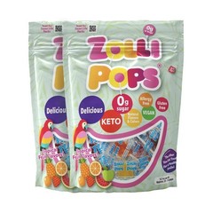 Tropical Sugar Free Lollipops Candy Double – 5.2oz/2pk: Kosher, Non-GMO
