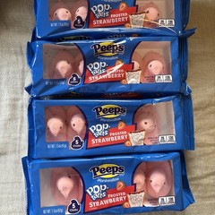 4 Boxes Kellogg’s Peeps Strawberry Pop-Tarts Chicks 20 Peeps Total Limited Ed.