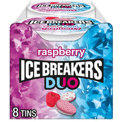 Duo Fruit plus Cool Raspberry Flavored Sugar Free Mints Pucks, 1.3 Oz (8 Count)