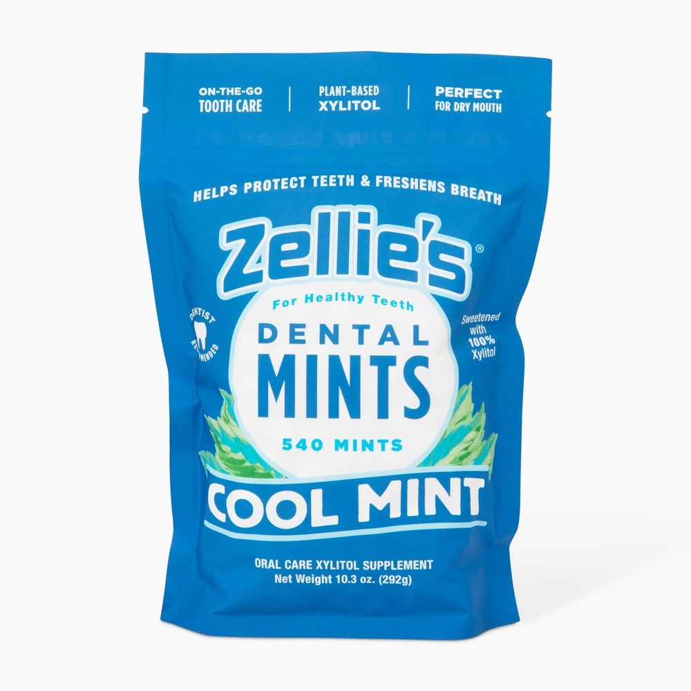 Zellie’s | 100% Xylitol Sugar Free Cool Mint Breath Mints | Non-GMO Low-Calor…