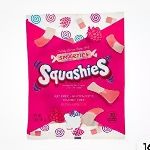 Smarties Squashies Foam Gummies Debut, 5 Ounce Peg Bag