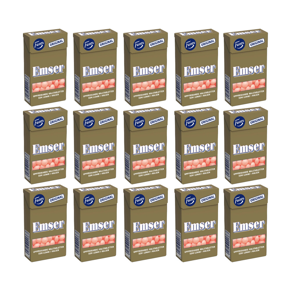 15x Fazer Emser Pastilles 38g Peppermint Tablet Boxes Nordic Candy