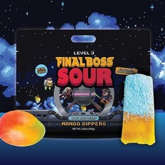 Final Boss Sour Candy, Blue Raspberry, Level 3, Super Sour Powder Tiktok Viral