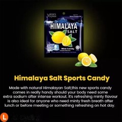 Up to 48 Packs Himalaya Salt Sport Mint Candy Lemon Throat Soothing Himalayan