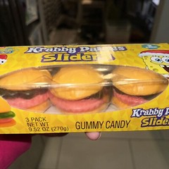Krabby Patties Sliders Christmas Spongebob Krabby Patty Gummy Candy Pack Of 3