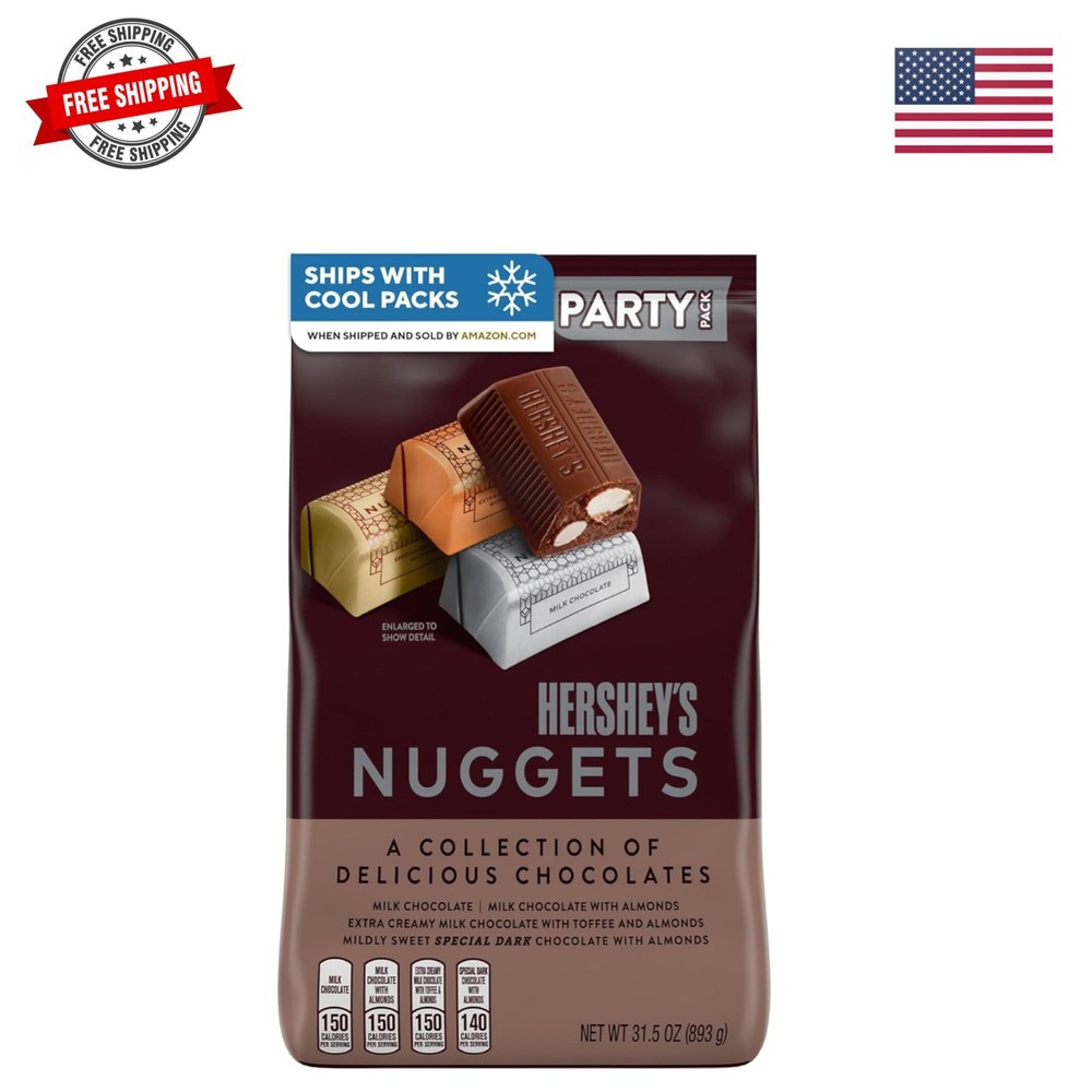 NUGGETS Assorted Chocolate Candy Variety Party Pack, 26 oz