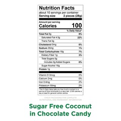 RUSSELL STOVER Sugar Free Coconut in Chocolate Candy, 10 oz. bag