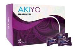 Akiyo Coffee Candy Hard Boiled- 25 Pcs- Sweet Coffee Flavor Box