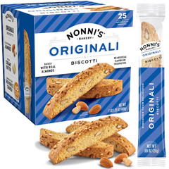 Originali Classic Almond Biscotti Cookies – Individually Wrapped Italian Coffee