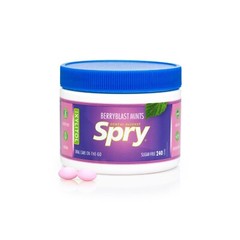 Spry Xylitol Natural Berry Blast Mints Sugar Free Candy – 240 Count (Pack of 1)