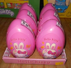 (6) Sanrio HELLO KITTY 6″ Eggs with Candy Characters & Stickers- Brand New!