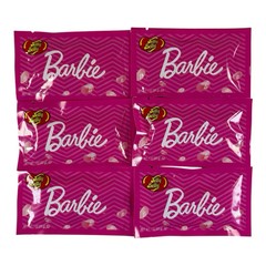 6 NEW bags Jelly Belly Jelly beans BARBIE 1 oz ea 5 Assorted Flavors In Each Bag