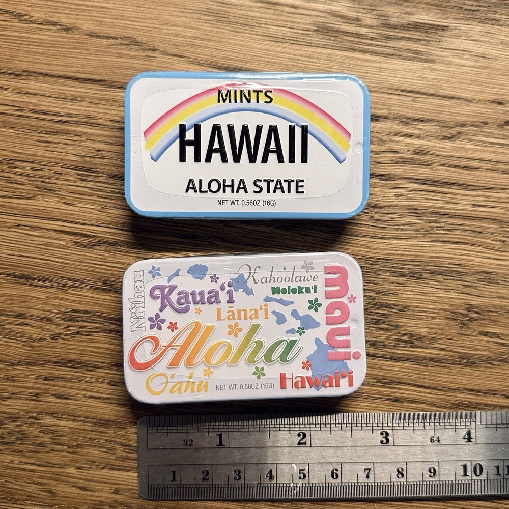 Hawaii Mint Company Aloha From Hawaii Sugar Free Peppermint Acai Mints Tin 16g