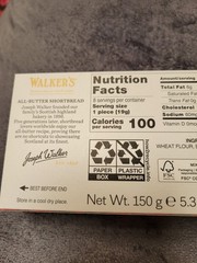 WALKER’S SHORTBREAD FINGERS All-Butter Cookie Biscuit Scotland 5.3oz X 2 BOXES!!