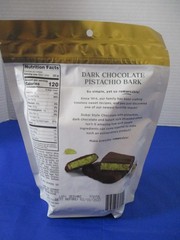 2 Edward Marc Dark Chocolate Dubai Style Pistachio Bark 7.5 Ounce Bag