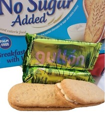 GULLON YOGURT WHOLE GRAIN BISCUITS SUGAR FREE NO CHOLESTEROL 2 PKS OF 5