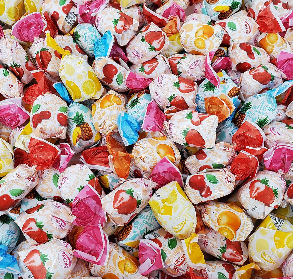Crazyoutlet Assorted Fruit Filled Bon Bon Hard Candy, Individually Wrapped, 2 P