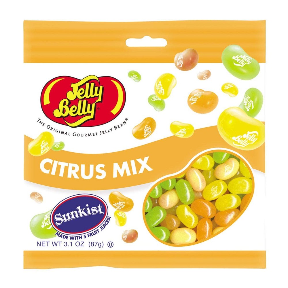 Jelly Belly Citrus Mix 3.1 Oz Sports Beans Energy Chews