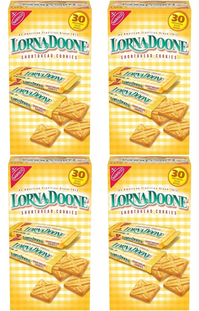 4 PACK – Nabisco Lorna Doone Shortbread Cookies 1.5 oz, 30 Ct
