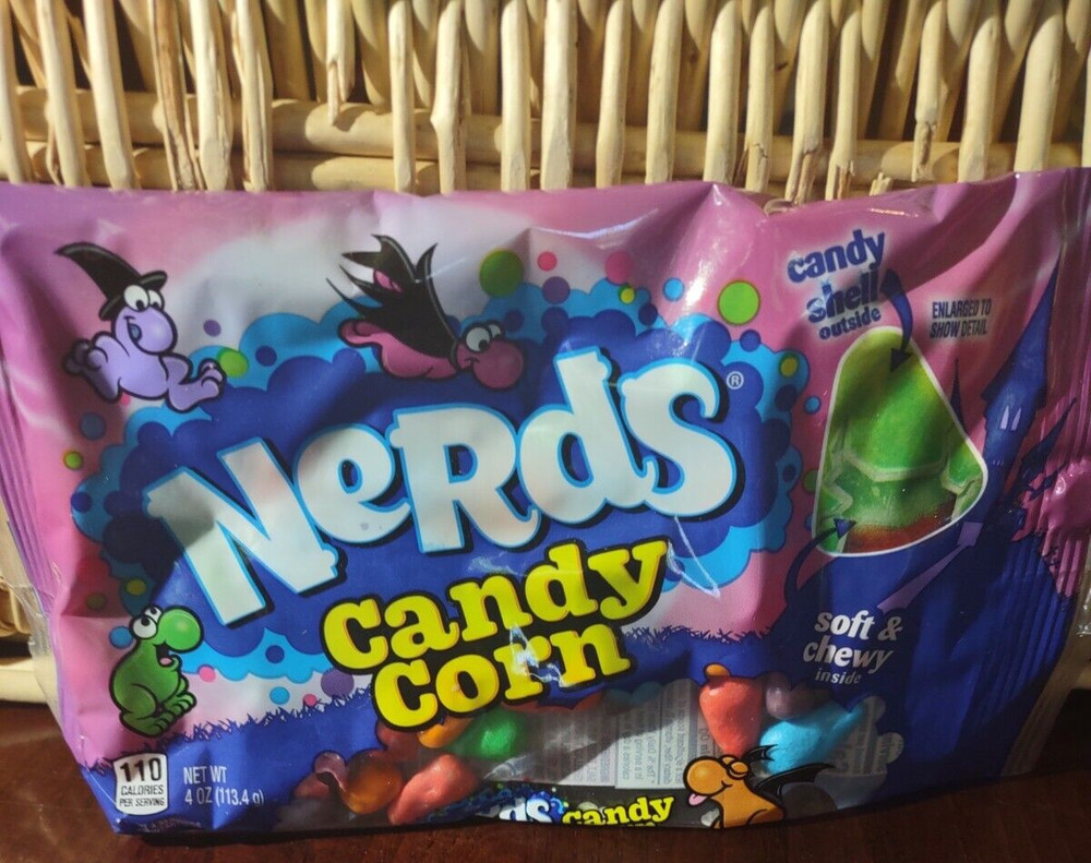 Nerds CANDY CORN Soft & Chewy Candy Fall Halloween -1ea 4oz Bag-Brand New-SHIP24