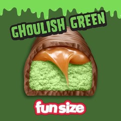 SNICKER-TWIX MIX GREEN GHOULISH COOKIE MILK CHOCOLATE CARAMEL NUT SNACK BAR-BULK