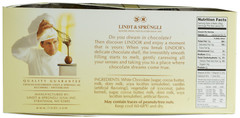Lindt LINDOR White Chocolate Truffles Kosher 60 Count Box 25.4 Ounce