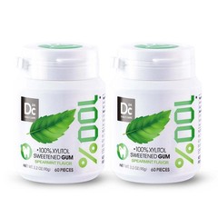 DC24 DAILY CARE 100% Xylitol Gum, No Aspartame, Sugar 60 Count (Pack of 2)