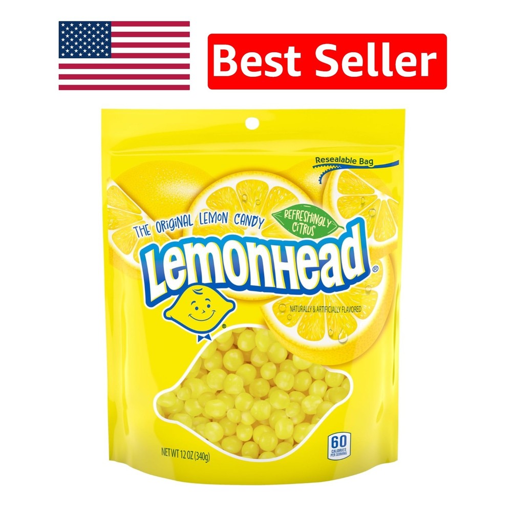 Resealable Bag of Hard Lemon Candy 12 oz – A Round Treat for All Ages