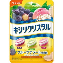 Xyli Crystal Fruit assortment candy for throat non sugar 67g Kasugai from Japan