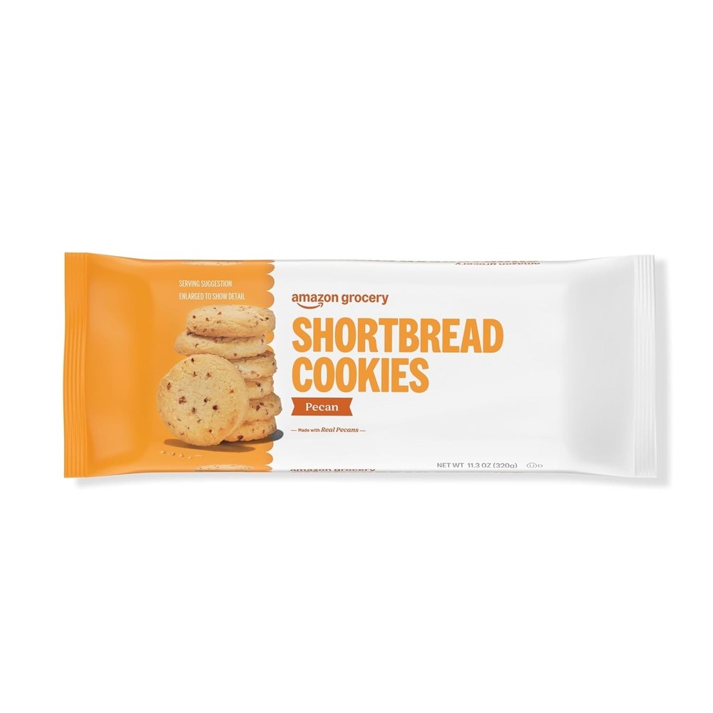 Amazon Grocery, Pecan Shortbread Cookies, 11.3 Oz