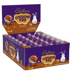 Milk Chocolate with Caramel Center Eggs Candy, Bulk Easter, 1.2 oz Packs (48 …