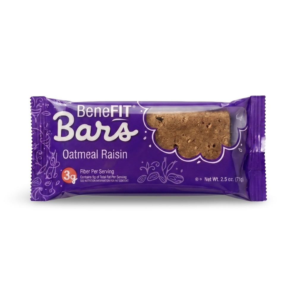 Oatmeal Raisin BeneFit Bars by Readi-Bake 2.5 Ounce | Value Pack of 12