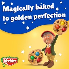 Keebler Chips Deluxe Cookies Rainbow with M&Ms 9.75 Oz Ounce (Pack of 1)
