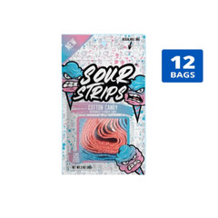 12x Bags Sour Strips Cotton Candy – 3.4oz