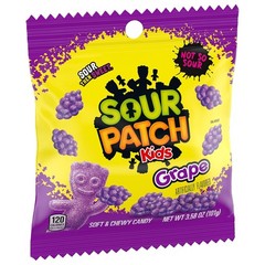 Sour Patch Kids Grape Chewy Candy 3.58 oz Pack