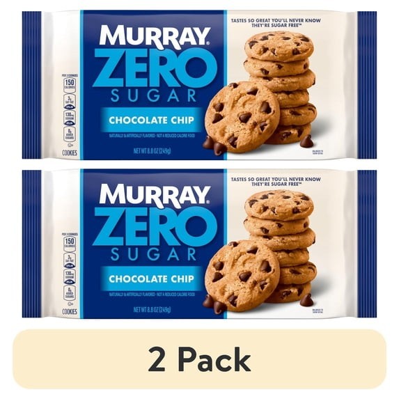 Murray Sugar Free Chocolate Chip Cookies 8.8 Oz Snack 2 Pack Share Size