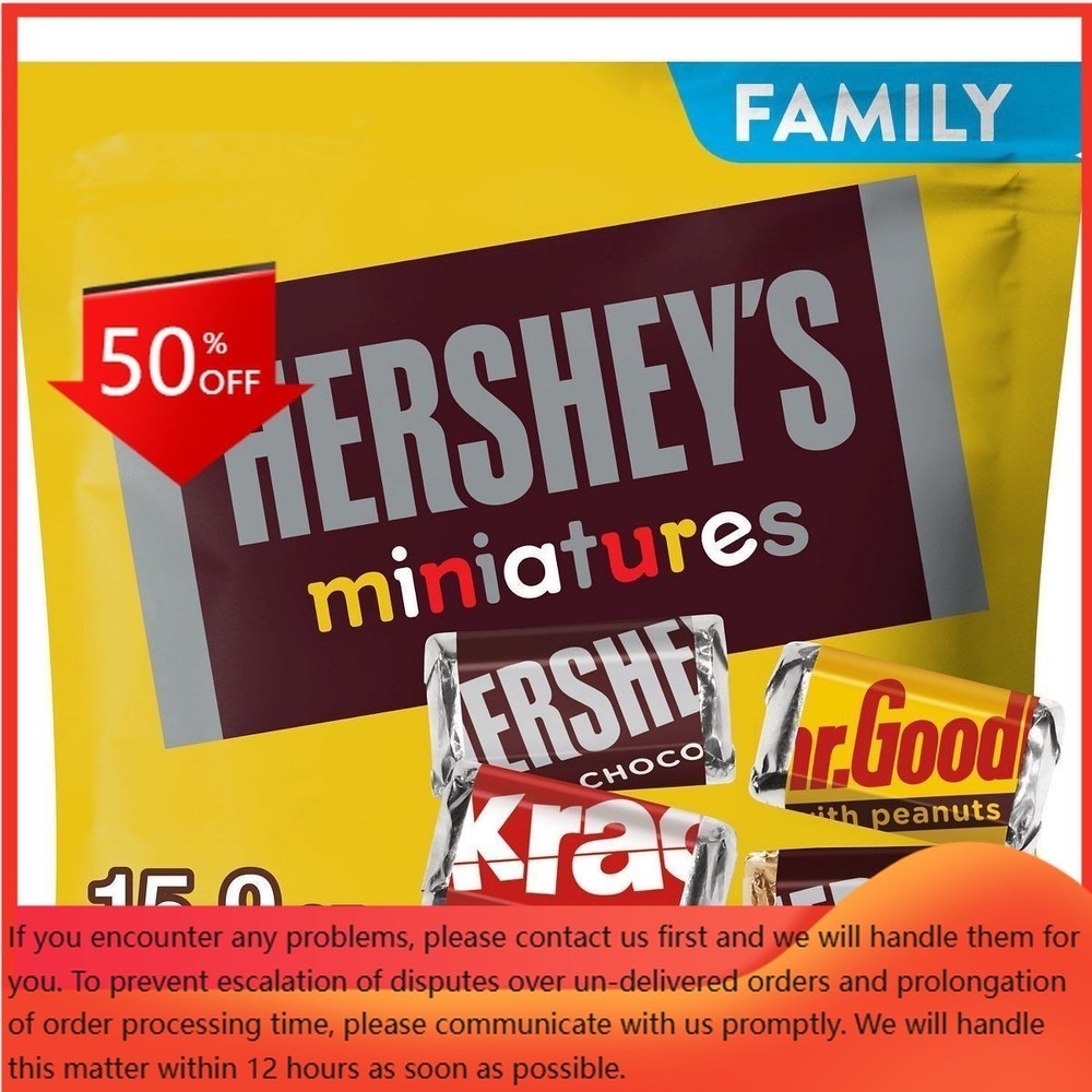 HERSHEY’S Miniatures Assorted Chocolate Candy – 15.9oz