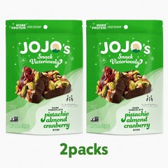JOJO’s Dark Chocolate Pistachio Almond Cranberry Bites 2 Pack 14.4 oz