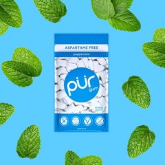 | Aspartame Free Chewing Gum | 100% Xylitol | Natural Peppermint Flavored Gum…