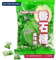 Hongyuan Guava Candy, 12.3 oz (Pack of 1) Asian Fruit Hard Candy, Sweet & Tangy