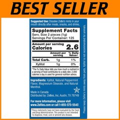 Zellie’s Xylitol Mint Mints – No Aspartame, Gluten Free