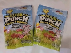 2-Pack Sour Punch Chicks & Bunnies Spring Candy Pack Sealed & Fresh! Lemon Melon