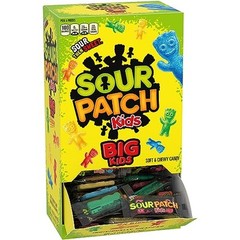 Sour Patch Kids Big Individually Wrapped Soft and Chewy Candy, 240 Count